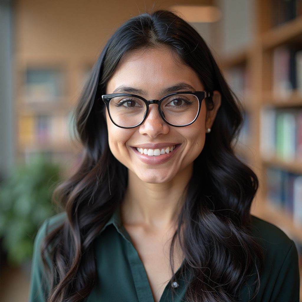 Portrait of Dr. Sophia Patel, Research Advisor